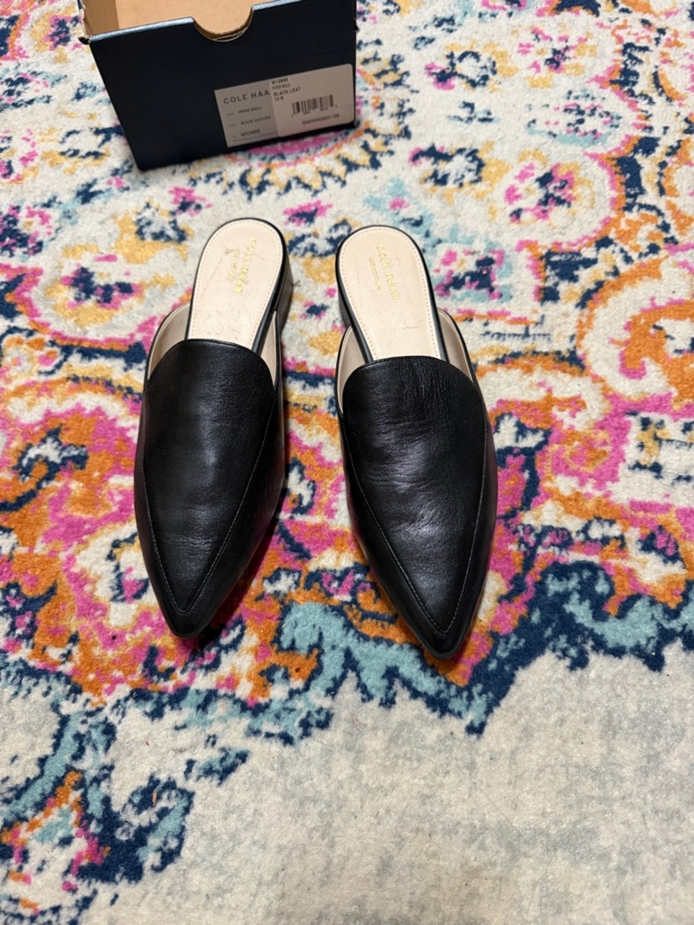 Cole Haan piper black leather mule - Picture 2 of 10